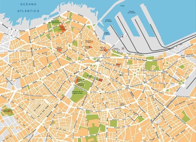 Mapa turístico de Casablanca